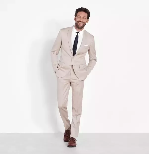 Can I Wear a Beige Suit to a Wedding