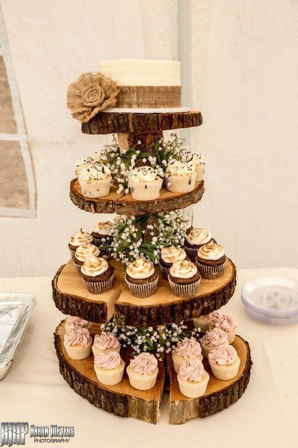 How to Make a Rustic Wedding Cupcake Stand